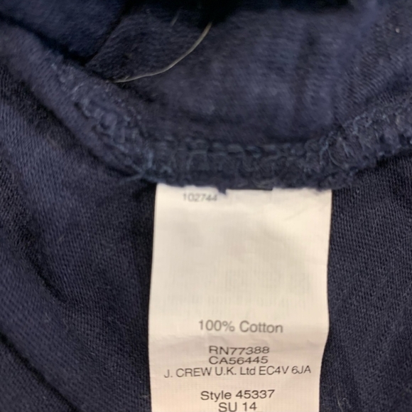 J. Crew Navy Crocheted Dot Small Top - Picture 4 of 4